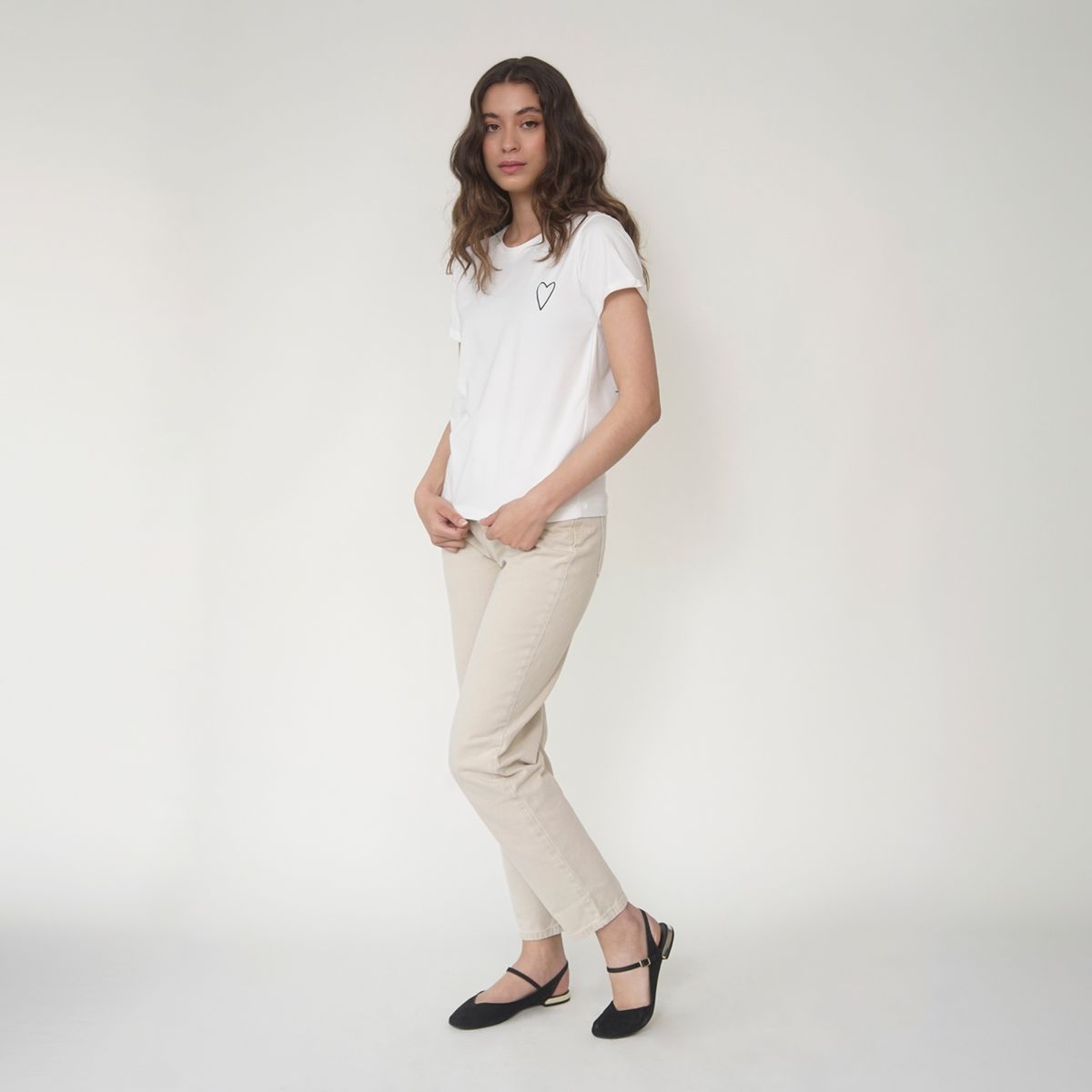 JULIANA SANCHEZ - Camiseta One thing - Marfil