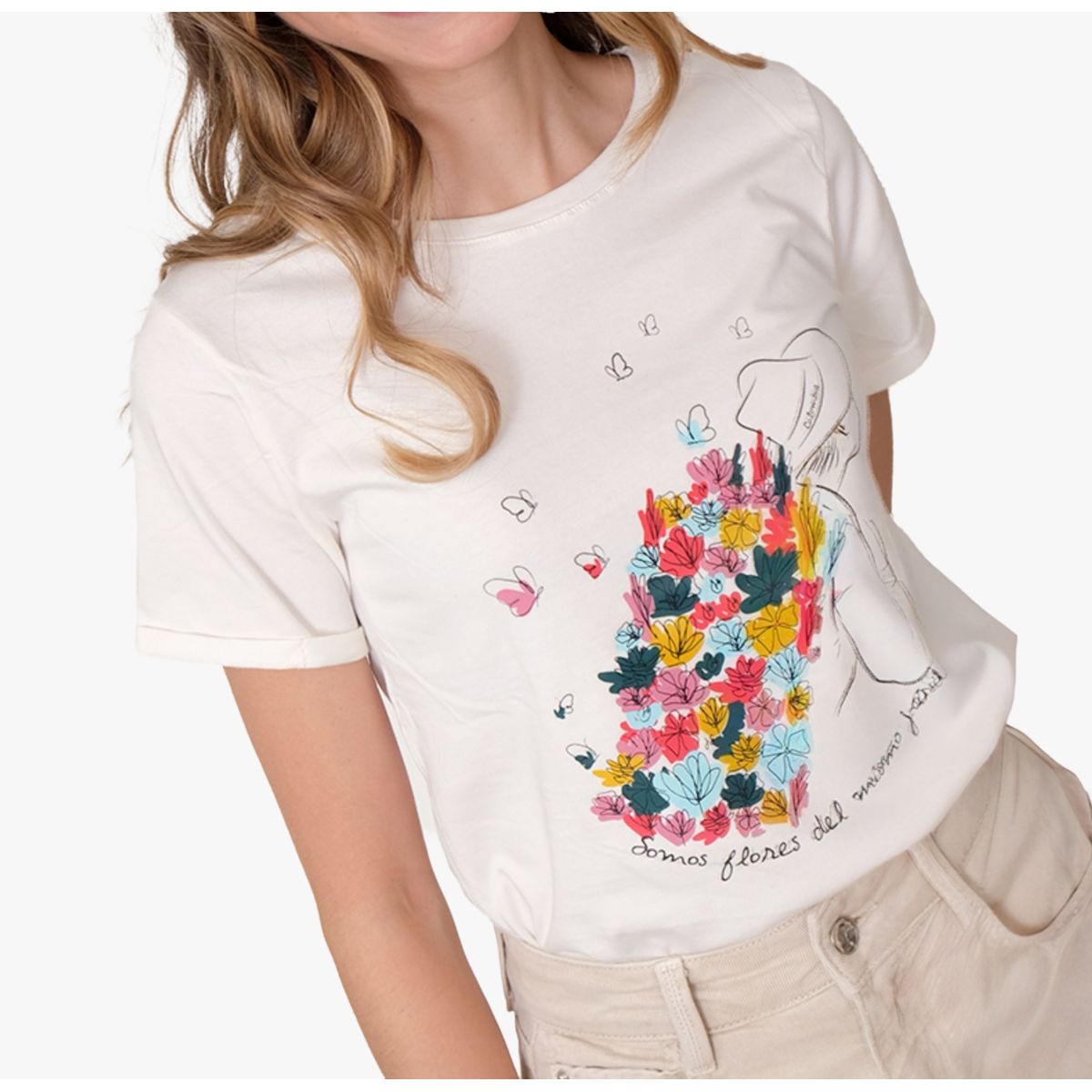 JULIANA SANCHEZ - Camiseta Silletero - Marfil