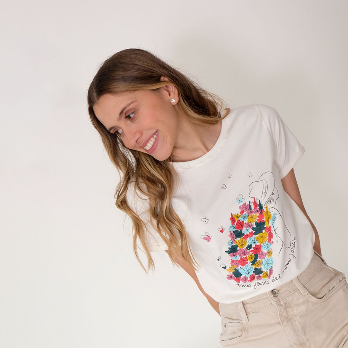 JULIANA SANCHEZ - Camiseta Silletero - Marfil