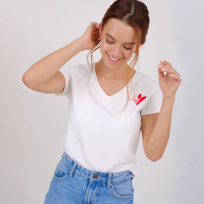 JULIANA SANCHEZ - Camiseta Soul - Marfil