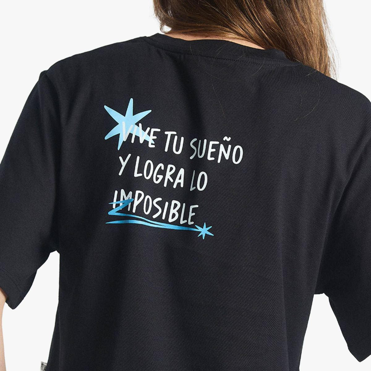 JULIANA SANCHEZ - Camiseta Vive tu sueño - Negro