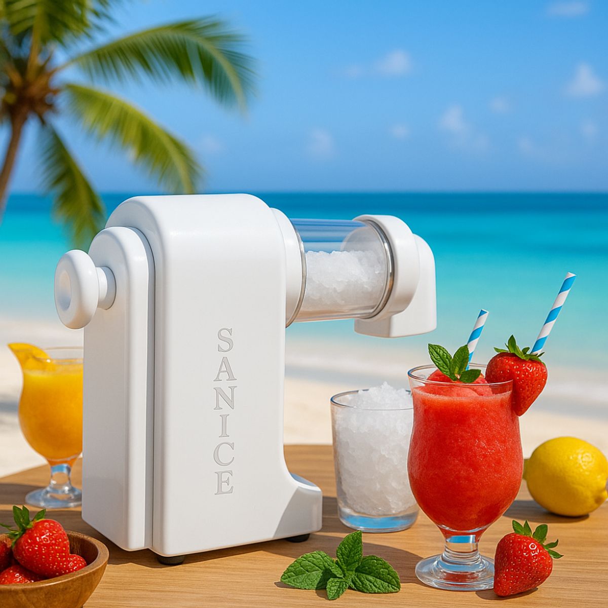 GENERICO - Triturador Eléctrico de Hielo Profesional para Granizados Instantáneos