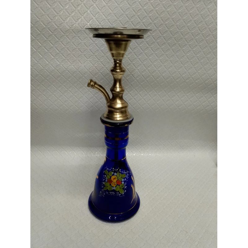 GENERICO - Narguila Antigua En Cristal Murano Cobre Y Bronce Hindu