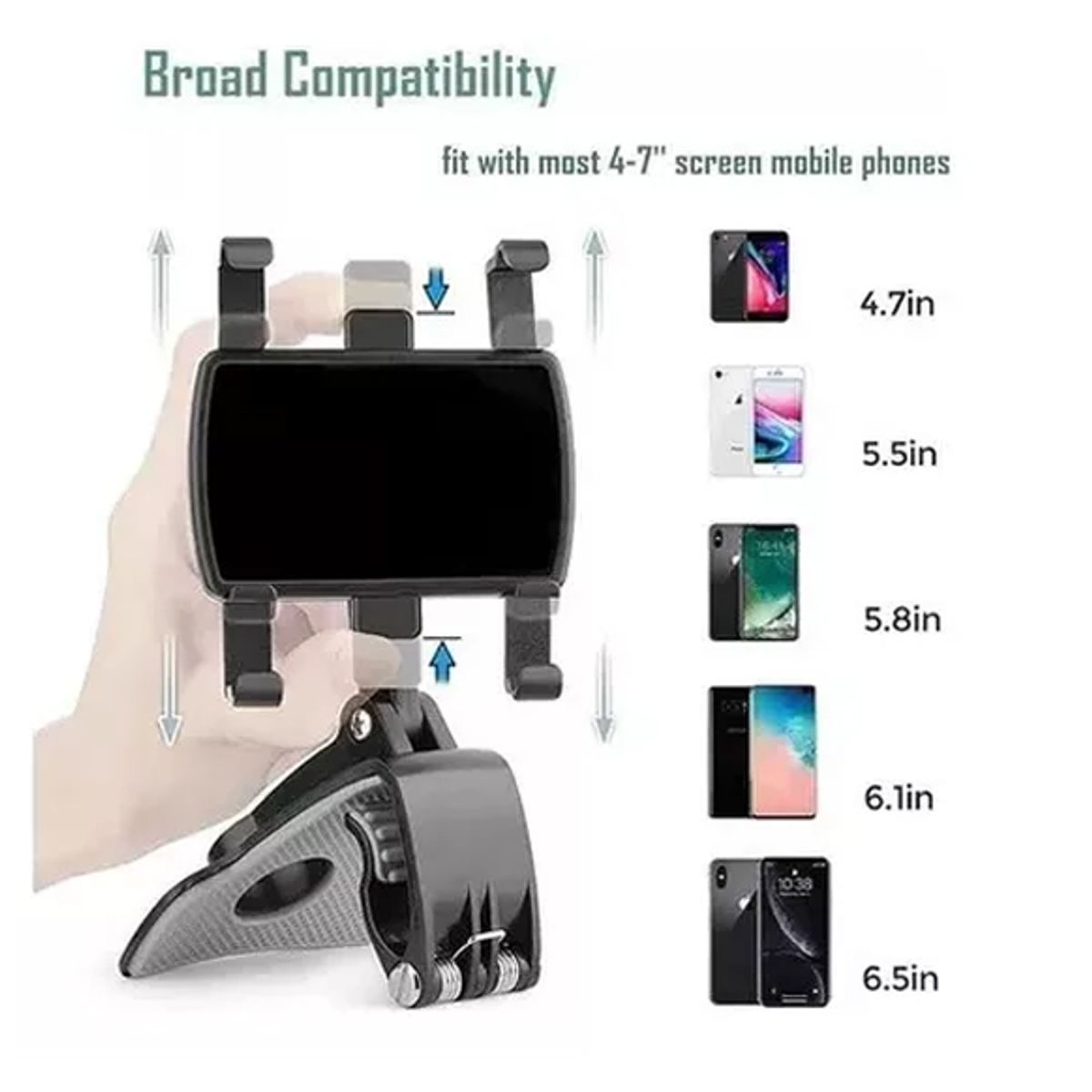 UNIVERSAL - Soporte Celular para Carro Base Auto 360° Holder