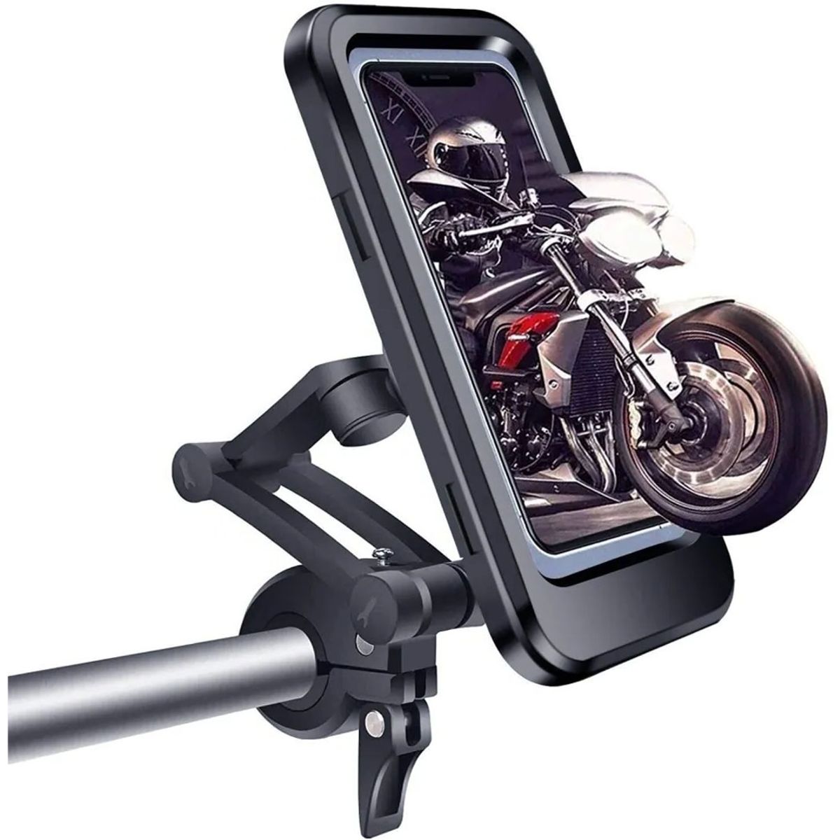 GENERICO - Soporte Holder Celular Moto Impermeable Estuche Bicicleta