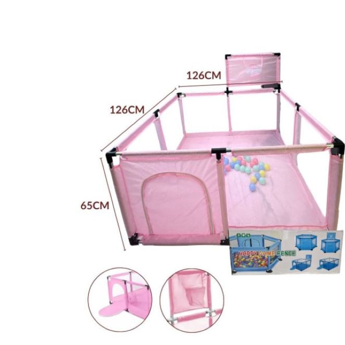 ZHOPI CO - Corral Para Bebes Piscina Juego Interactivo Pelotas Niños