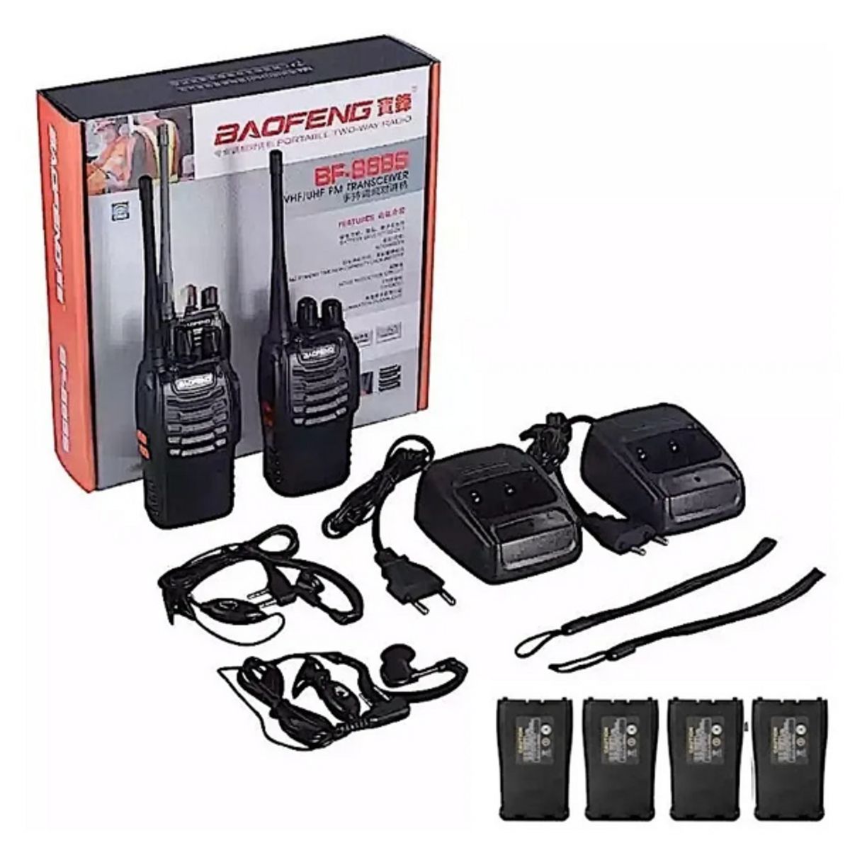 BAOFENG - Radios Walkie Talkie Baofeng X2 Con Baterías Adicionales Incluidas