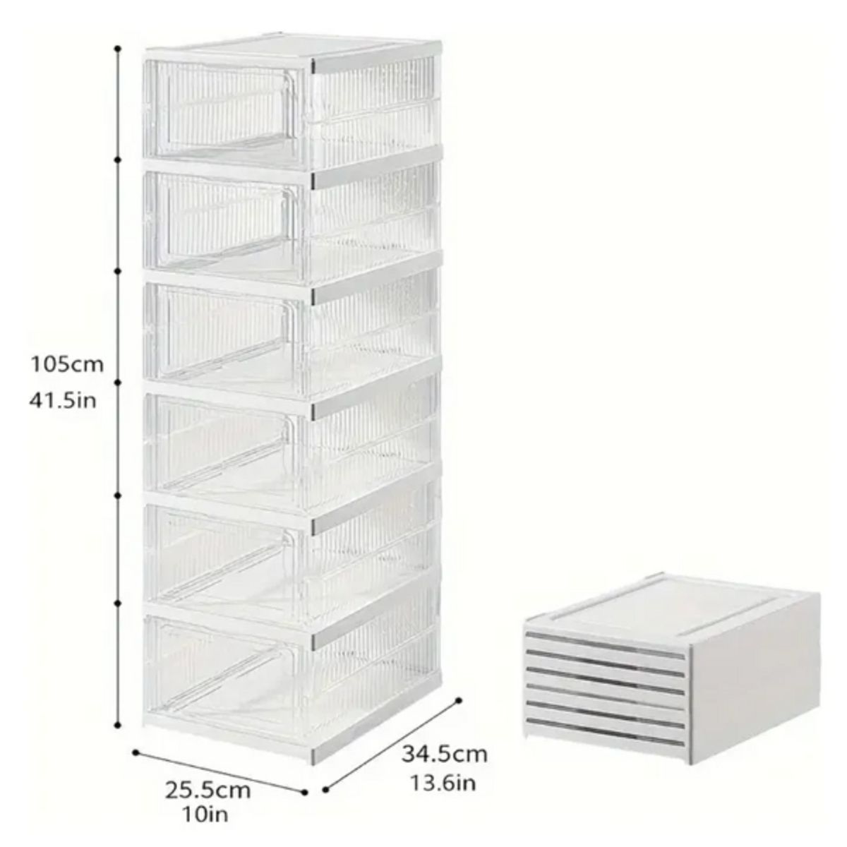 GENERICO - Zapatero Organizador Plegable Armario De 6 Niveles