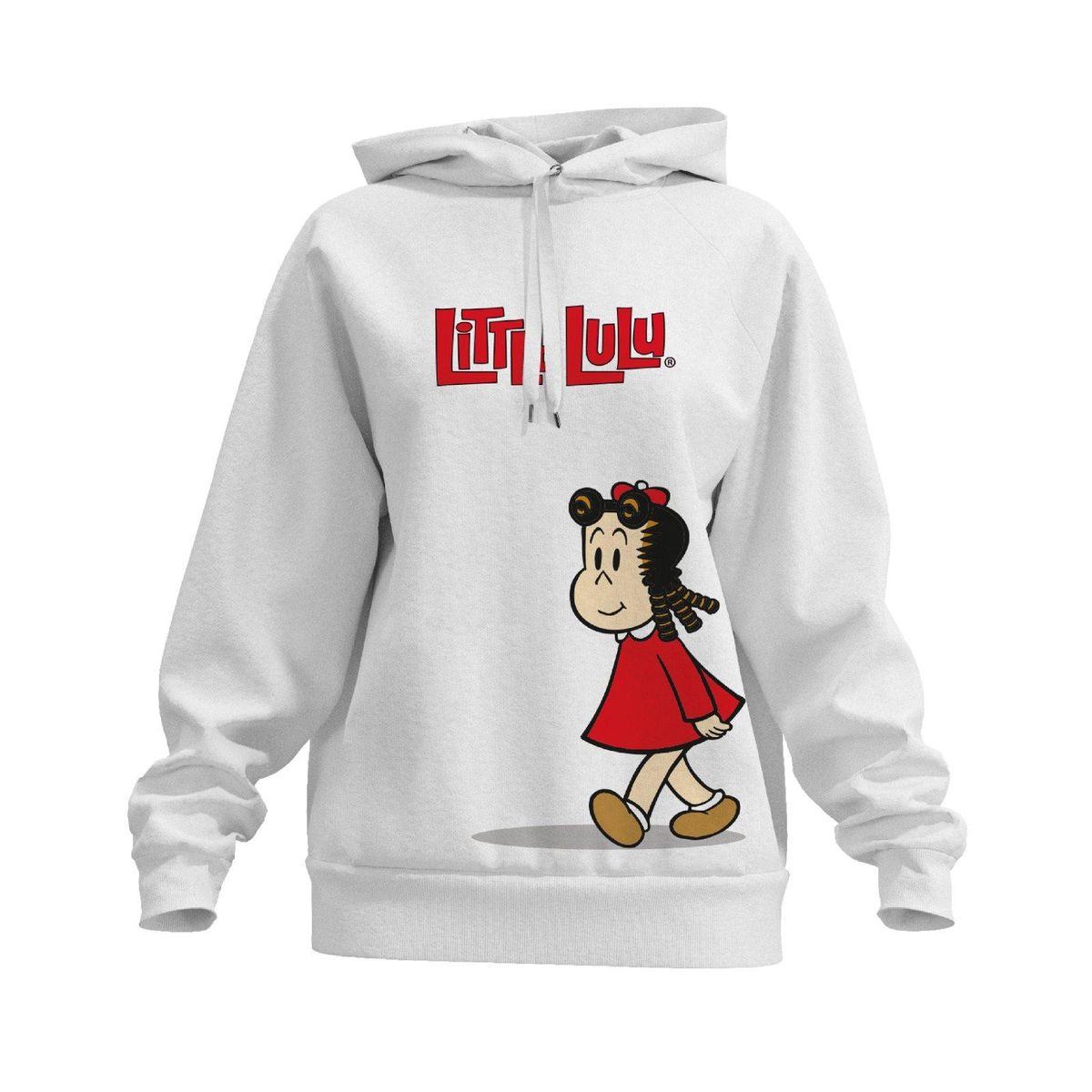 KOAJ - KOAJ Buzo de la pequeña Lulú crema con manga ranglan y capot Mujer