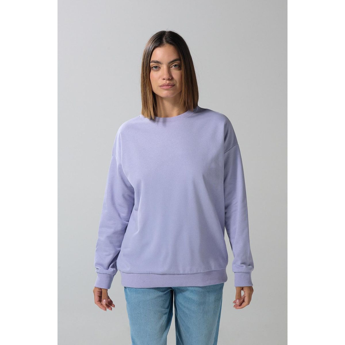 KOAJ - KOAJ Buzo cuello redondo unicolor para mujer fit oversize Mujer