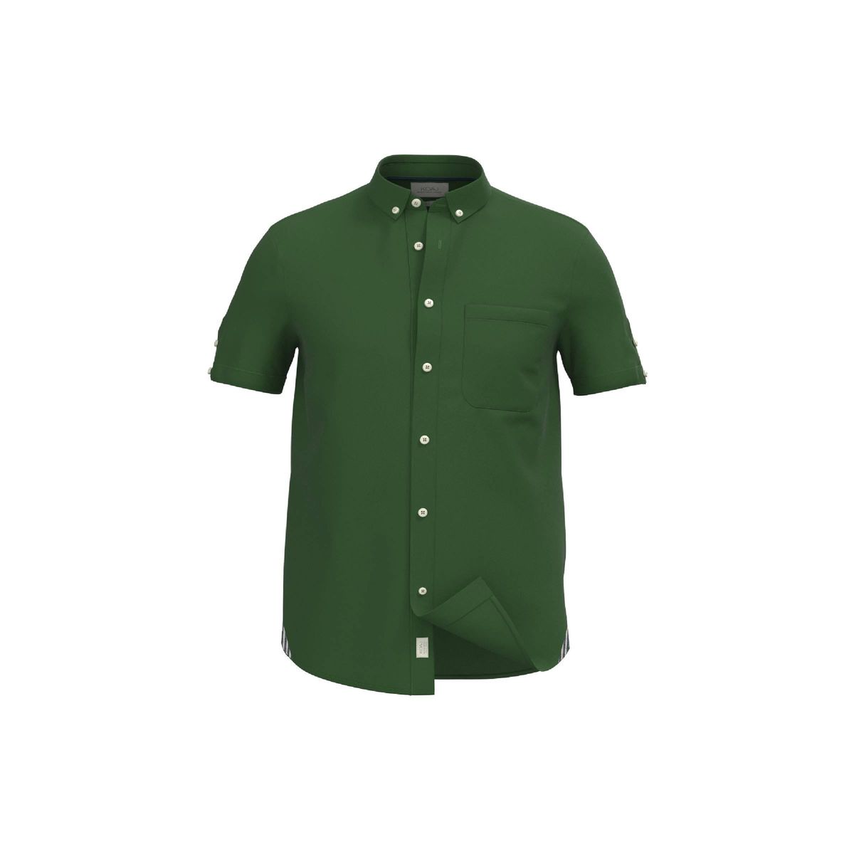 KOAJ - KOAJ Camisa con cuello button down en colores solidos acorde Hombre