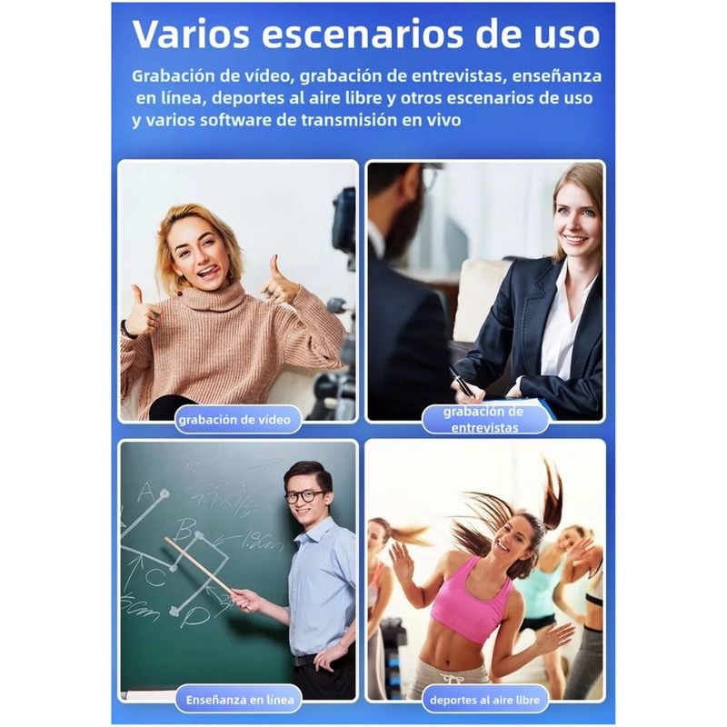 GENERICO - Micrófono Inalámbrico Dual Tipo C iPhone y Android Estuche Cargador