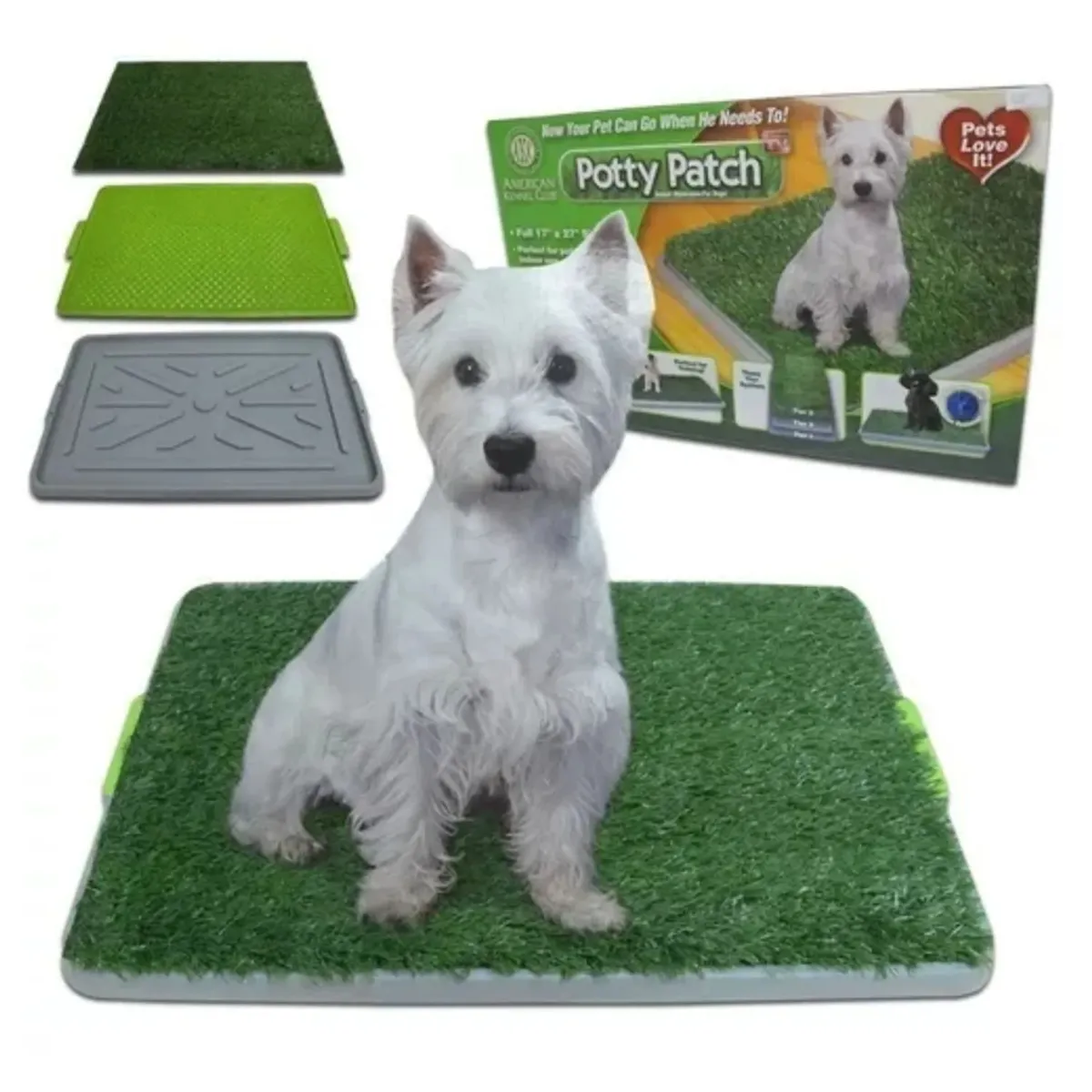 GENERICO - Tapete Sanitario Grande Para Perros Con Bandeja Y Césped Sintético