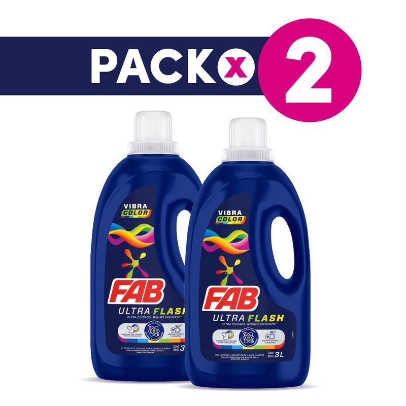 FAB - OFERTA Detergente FAB ULTRA Color 6L
