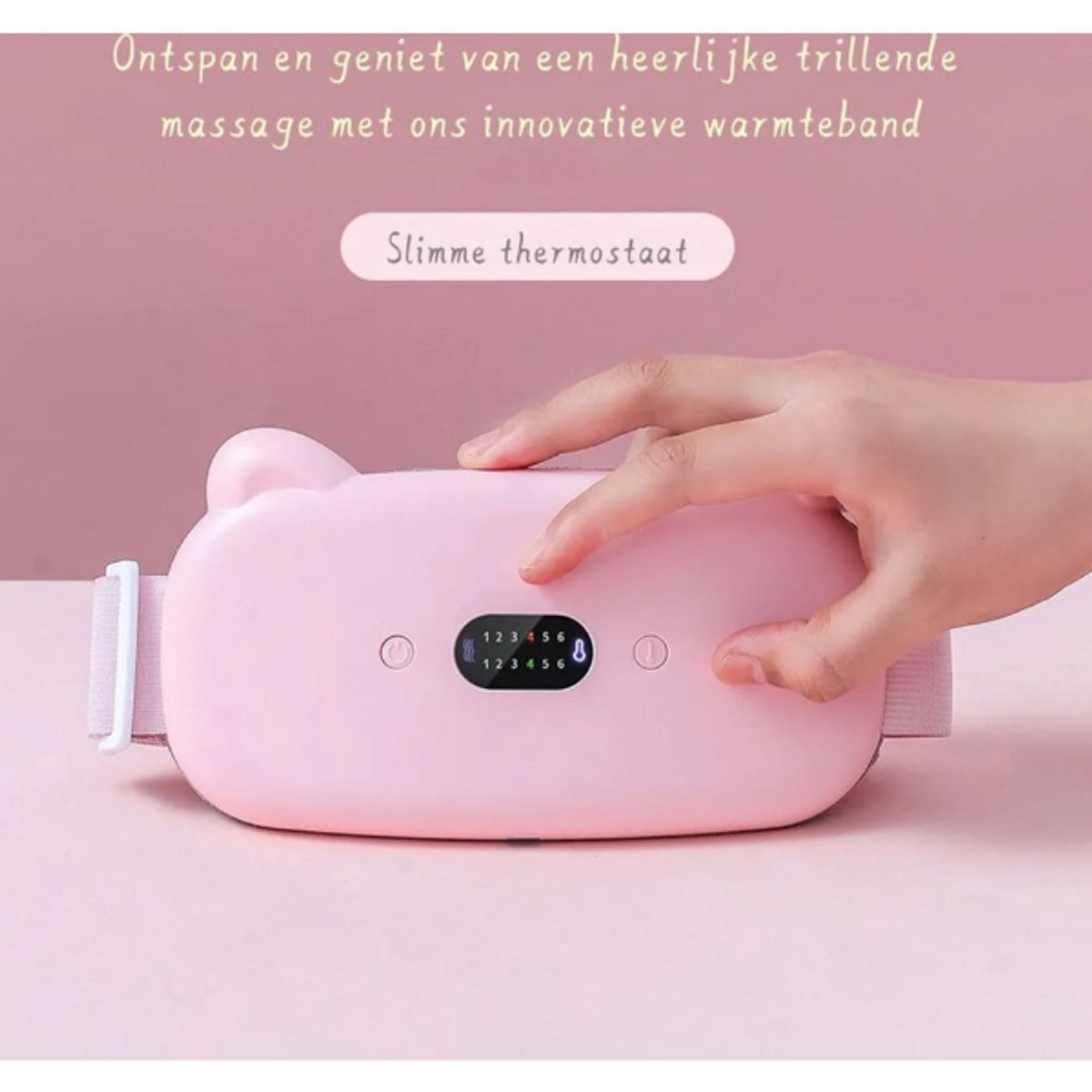 GENERICO - Cinturón Masajeador Con Calor Para Alivio De Cólicos