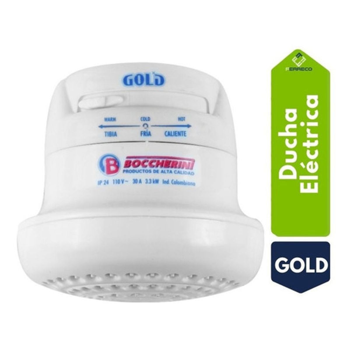 BOCCHERINI - Ducha Electrica Boccherini Gold 110 Graduable 3 Temperaturas