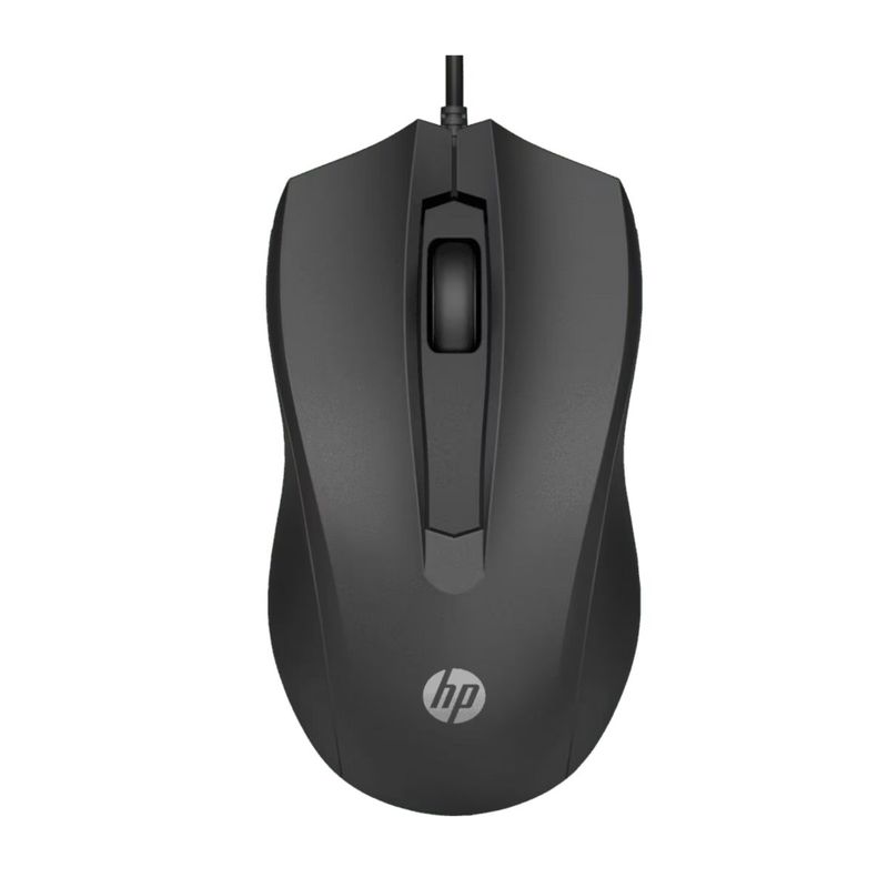 HP - Mouse HP Alámbrico Óptico 100 Negro