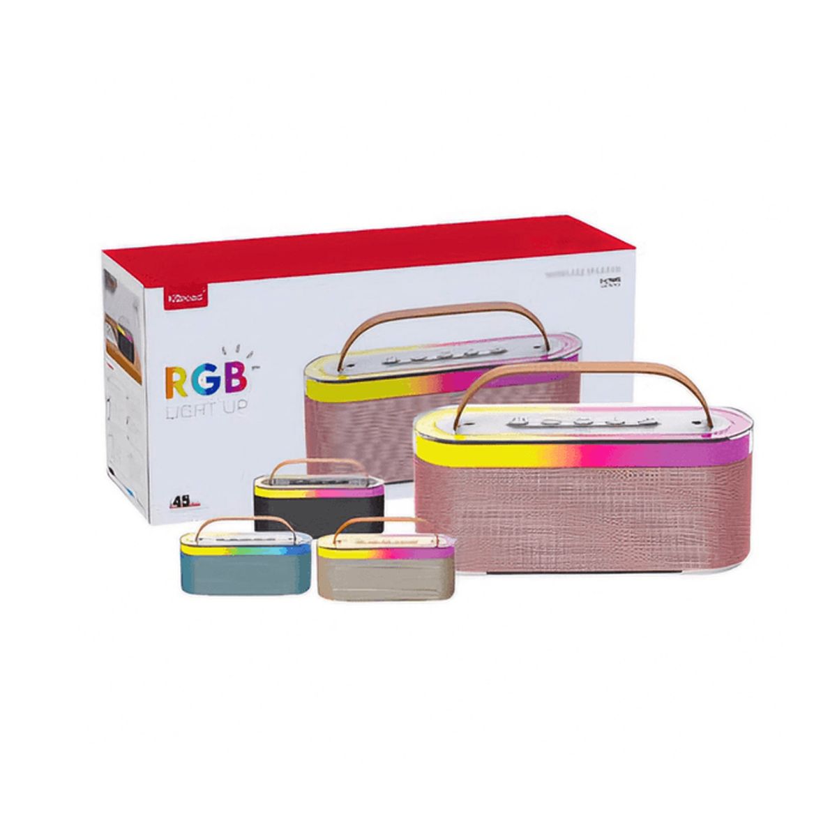 GENERICO - Altavoz Inalámbrico KTS-2112 con Luces RGB Sonido Estéreo