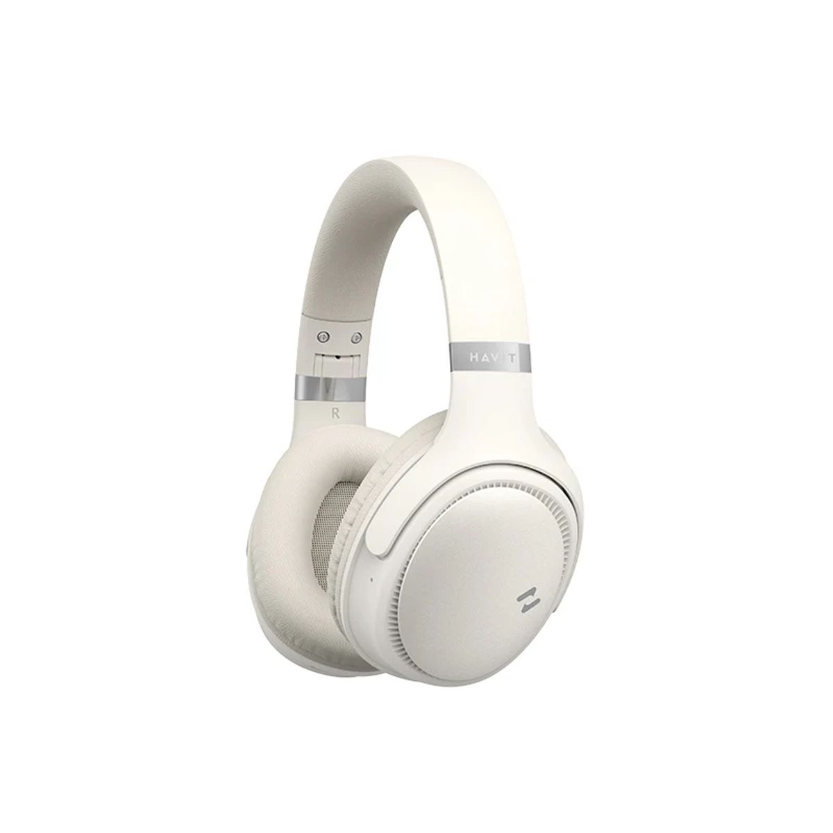HAVIT - AUDIFONOS DIADEMA CREMA BLUETOOTH PLEGABLES CANCELACION RUIDO PRO CREMA TIPO C