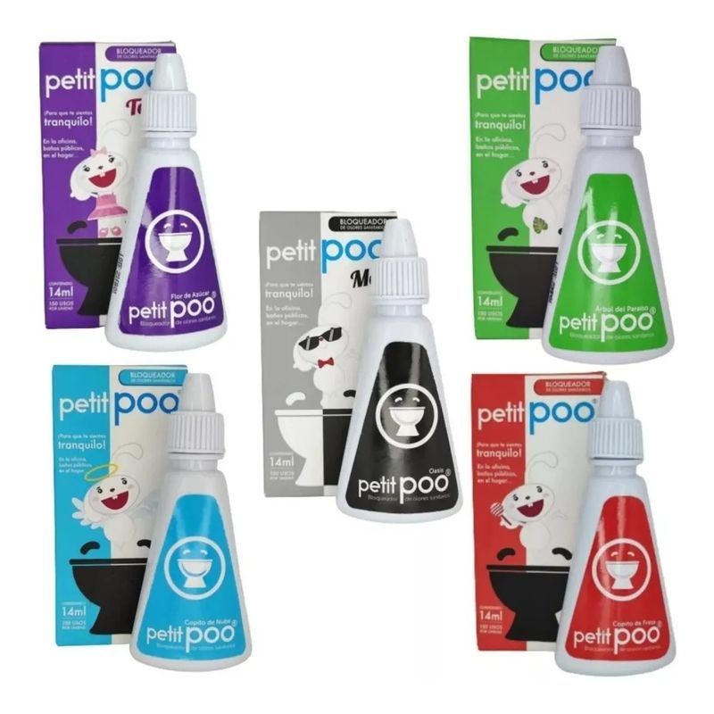 GENERICO - Eliminador Bloquea Malos Olores Sanitario Baño Petit Poo X6
