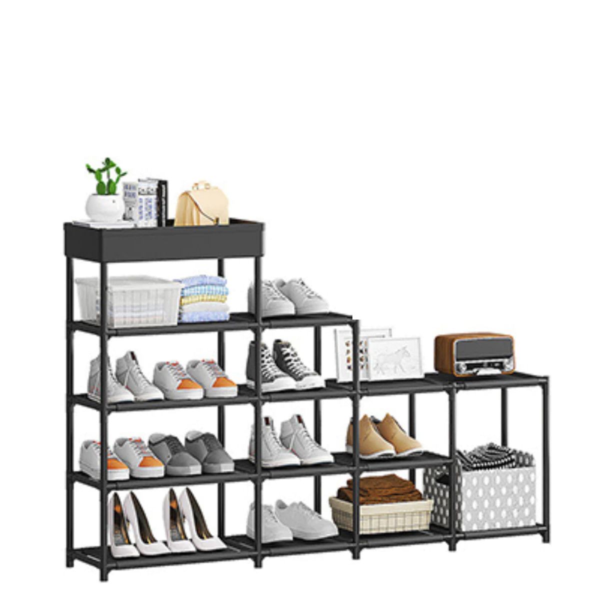 GENERICO - Organizador Estante Zapatero 5 Niveles 4 Espacios