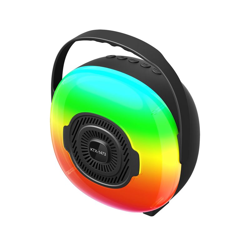 GENERICO - Altavoz KTX-1473 con Iluminación LED Radio FM y Conectividad Versátil