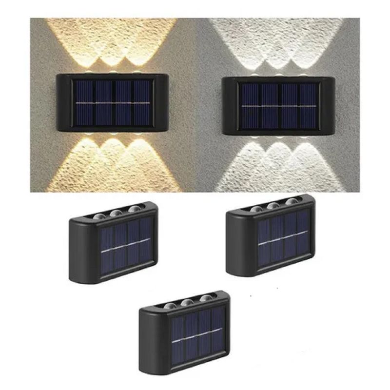 GENERICO - Lampara Solar Decorativa Exterior kit x 3