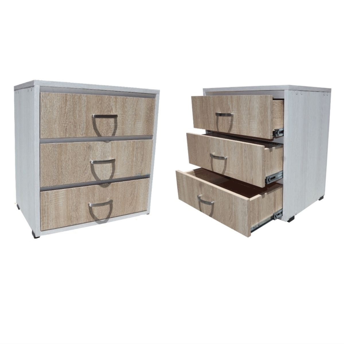 MAOS - Combo X2 Mesa De Noche  Nochero  Mesa Auxiliar