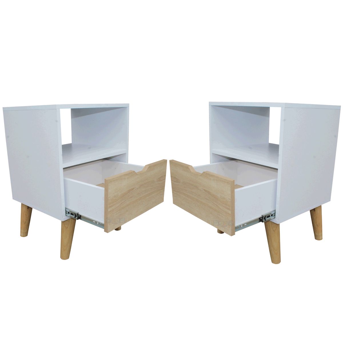 MAOS - Combo X2 Mesa De Noche  Nochero  Mesa Auxiliar