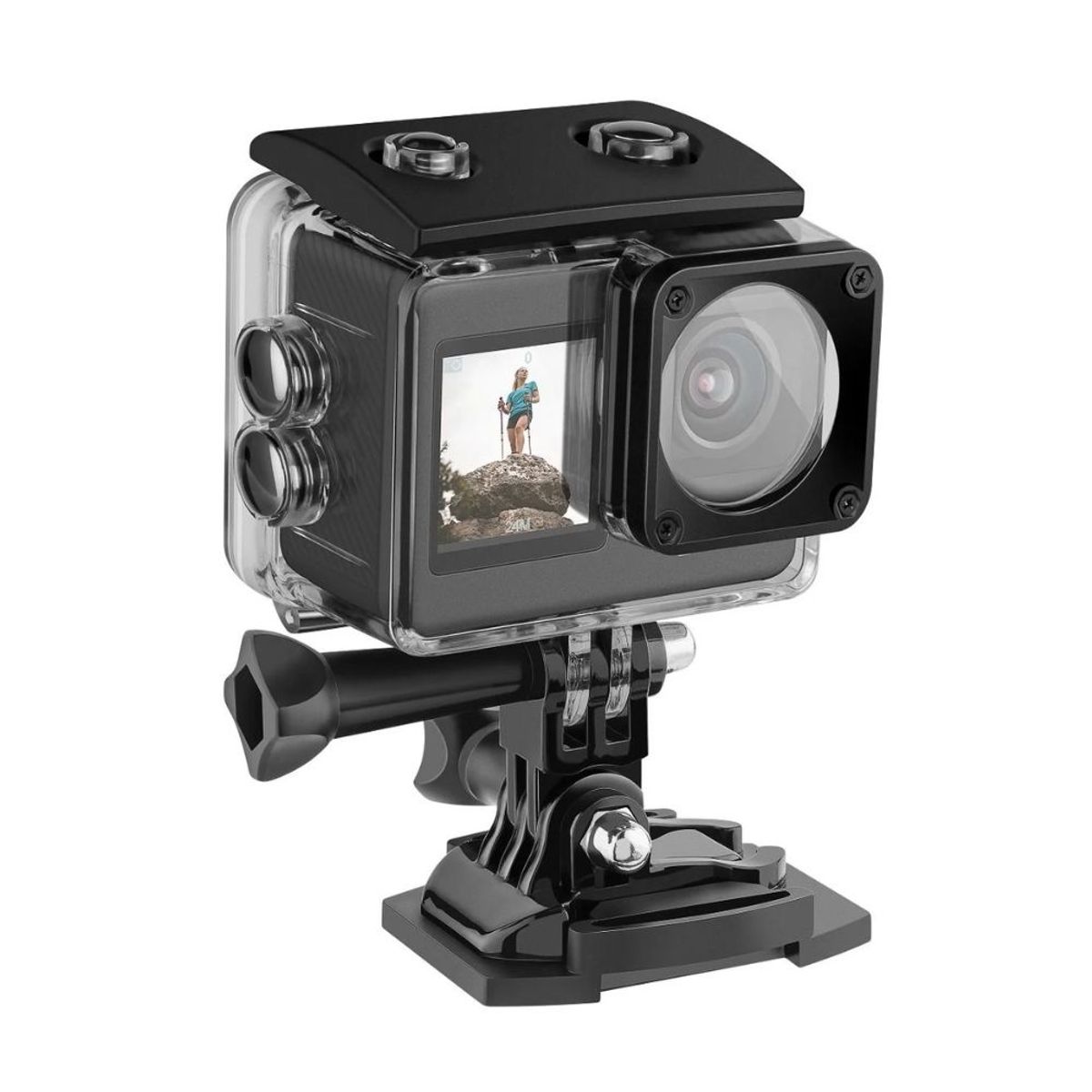 STEREN - Camara deportiva sumergible 4K Wi-Fi doble pantalla CAM-700