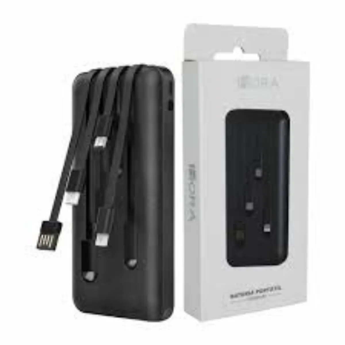 1HORA - Power Bank Batería Portátil 10000mah 4 Cables 1hora Gar148