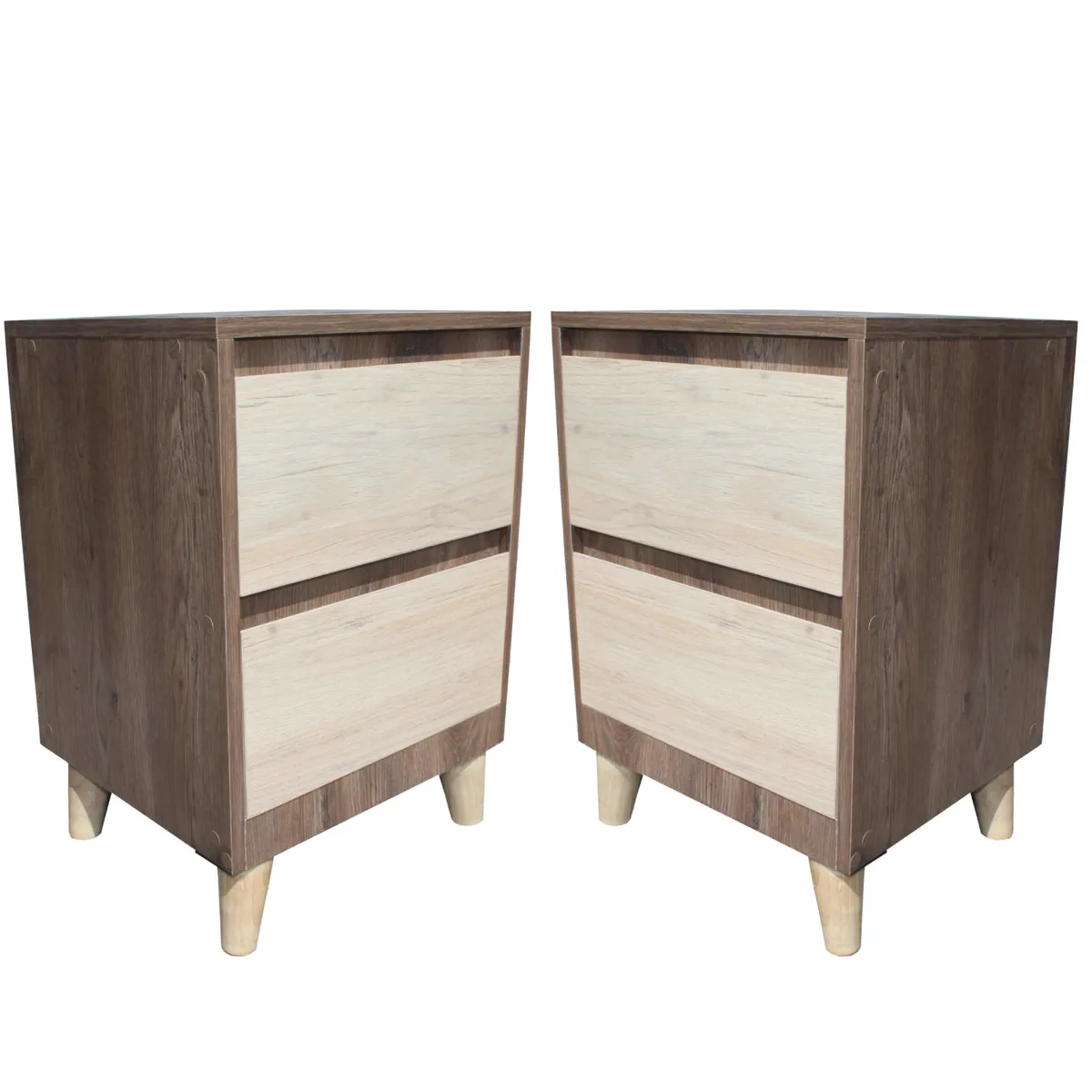 MAOS - Combo X2 Mesa De Noche  Nochero  Mesa Auxiliar