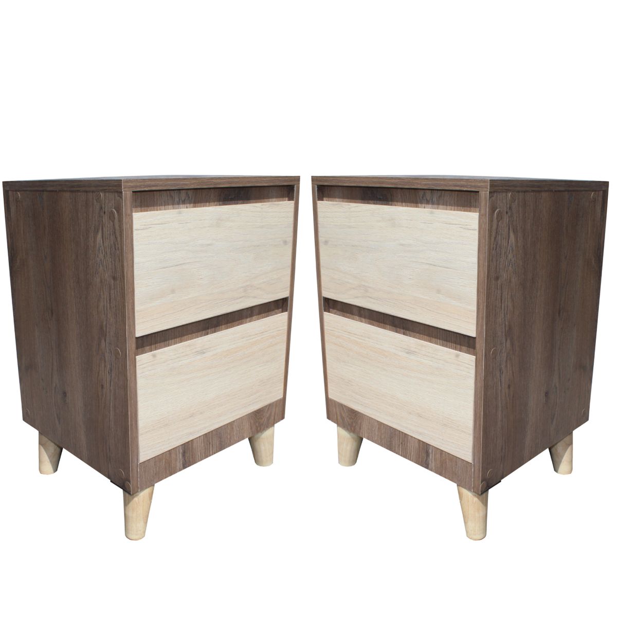 MAOS - Combo X2 Mesa De Noche  Nochero  Mesa Auxiliar