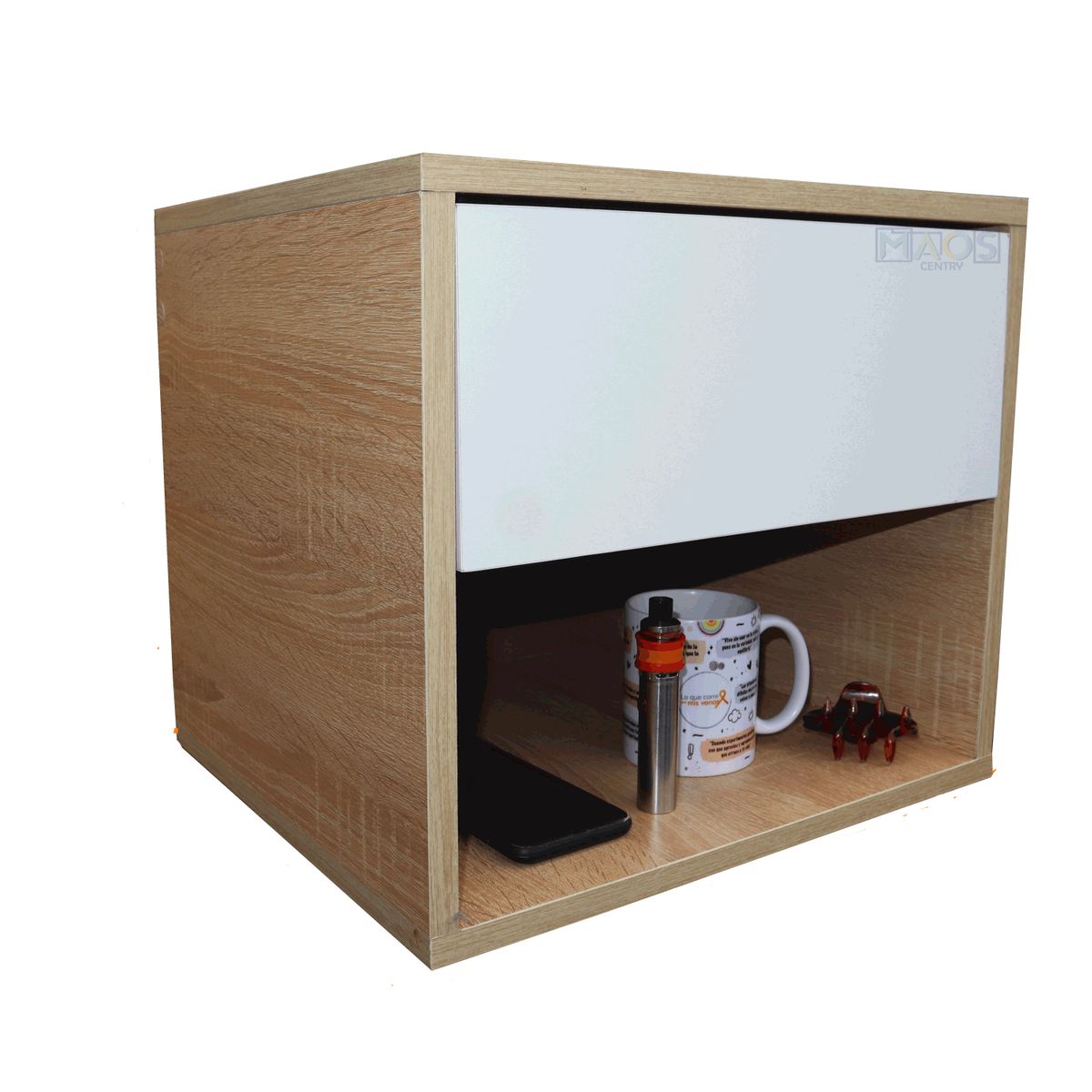 MAOS - Combo X2 Mesa De Noche  Nochero  Mesa Auxiliar