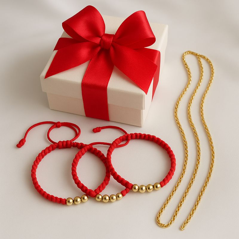 GENERICO - Combo Red Oro laminado 18k