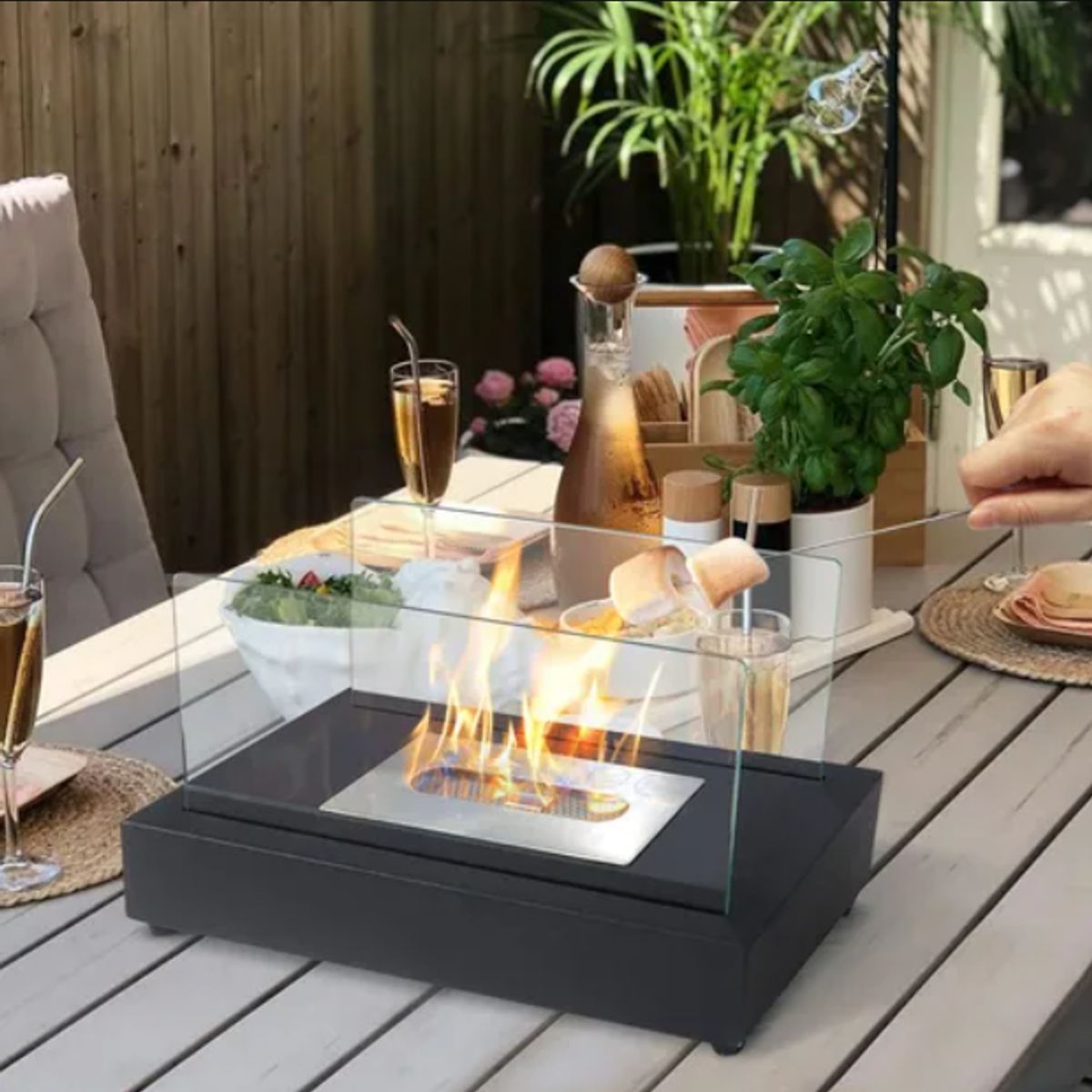 GENERAL - Mini Chimenea portatil Moderna para Sala Terraza