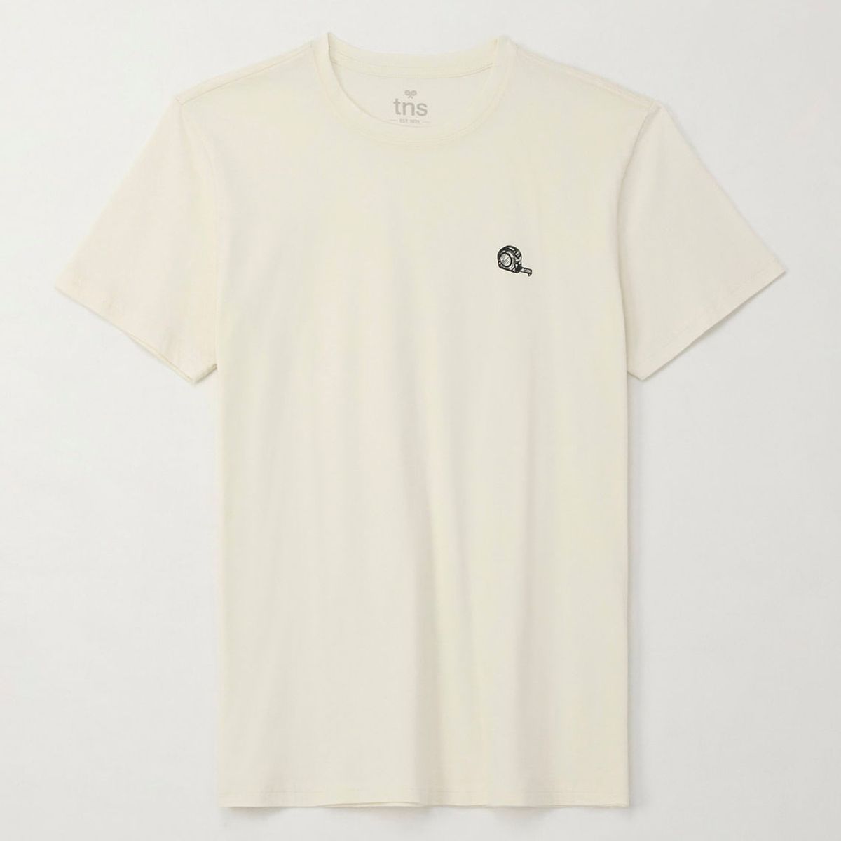 TENNIS - Camiseta básica manga corta crudo para hombre