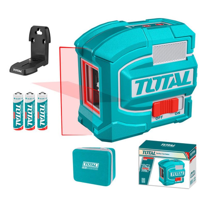 TOTAL - Nivel Laser 0-18m Luz Roja Industrial Super Total