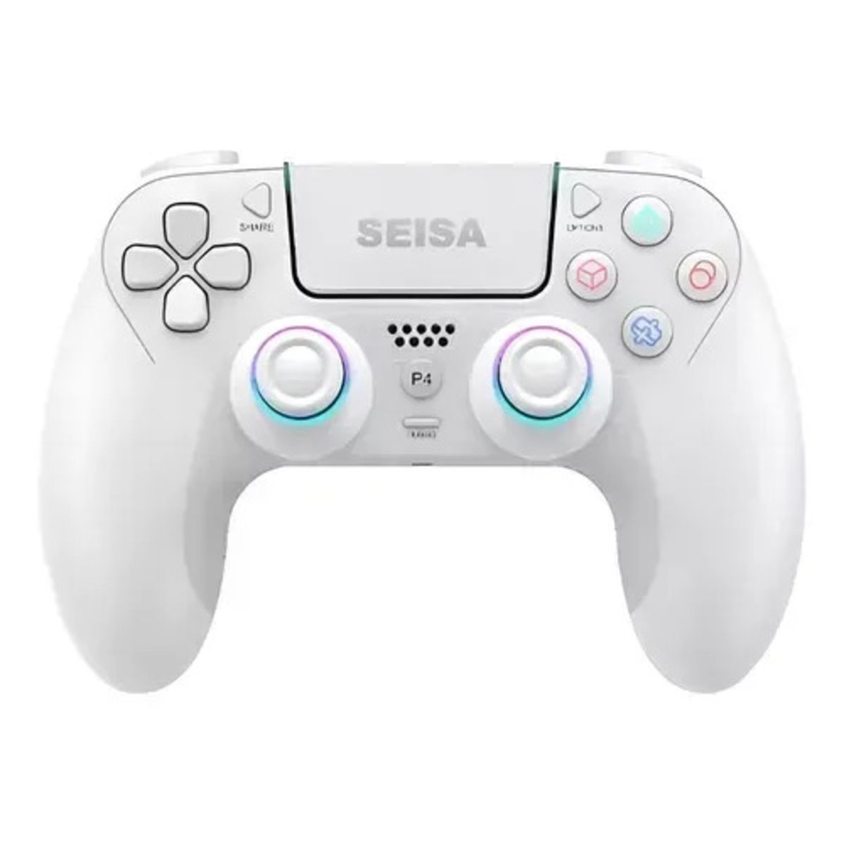 SEISA - Control Joystick Bluetooth Luz Led Para Ps4 Android Pc