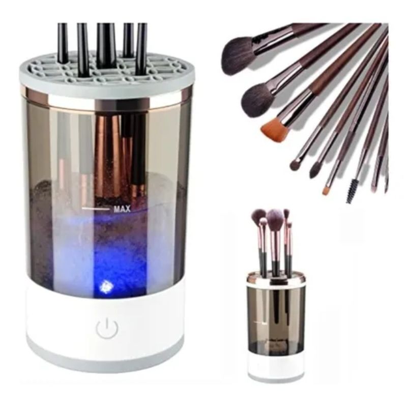GENERICO - Limpiador Brochas Maquillaje Usb Pinceles Eléctrico