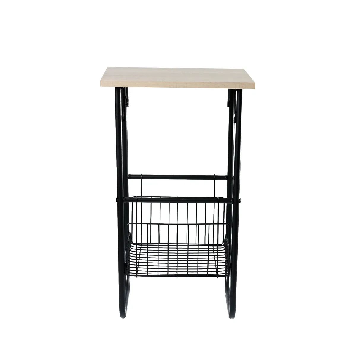 REJIPLAS - Mesa auxiliar armable pintado negro