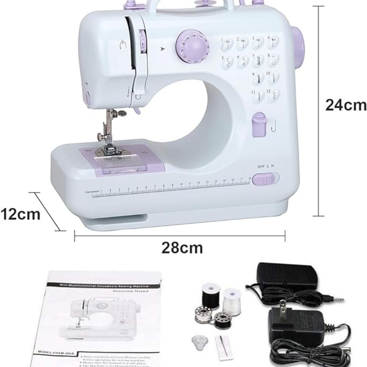GENERICO - Máquina De Coser Multifunción Y Eléctrica 12 Puntadas