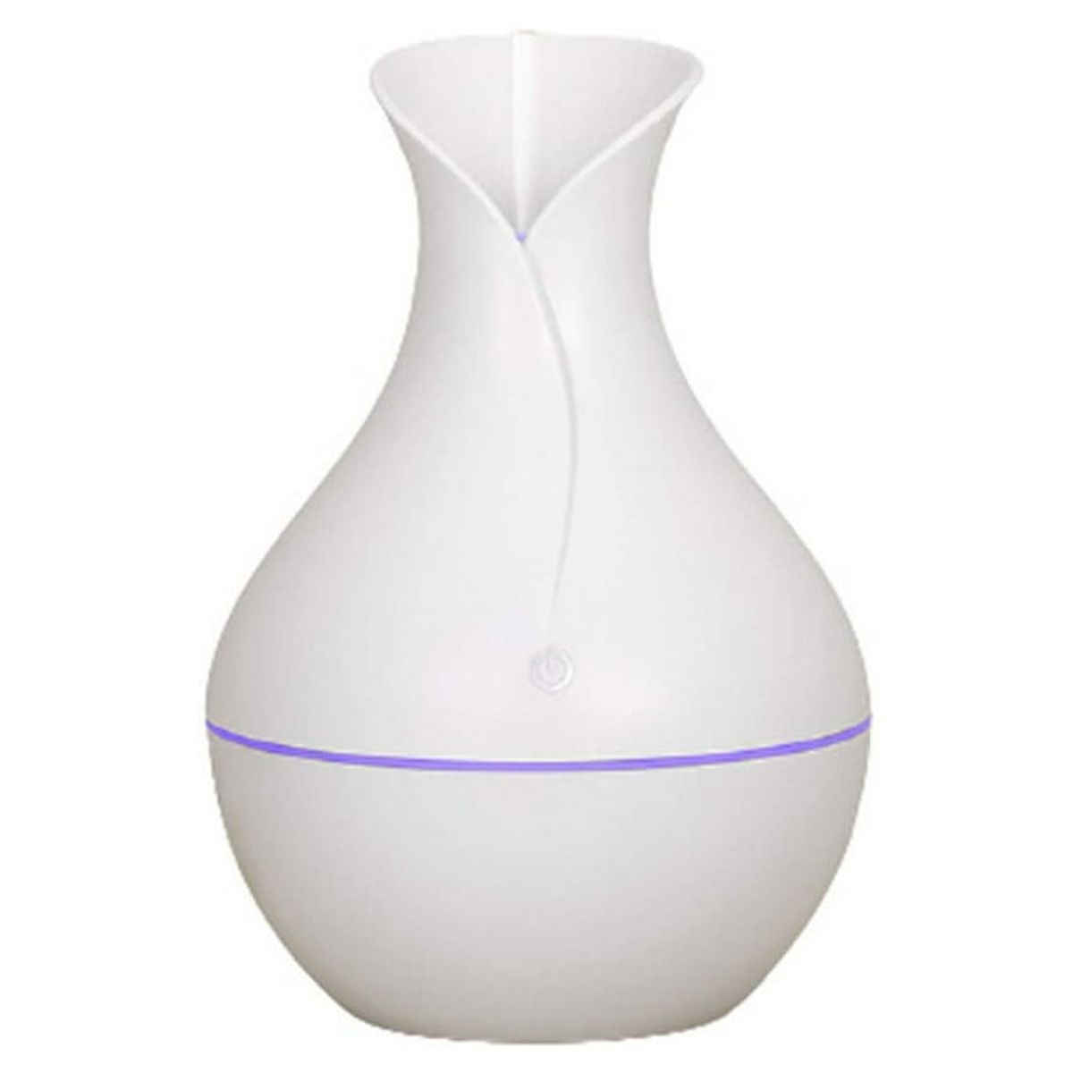 GENERICO - Humidificador Difusor de Aromas con Luz LED  Diseño Elegante Blanco