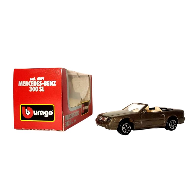 BURAGO - Carro Mercedes Benz 300 SL Escala 1:43 Burago Dorado oscuro