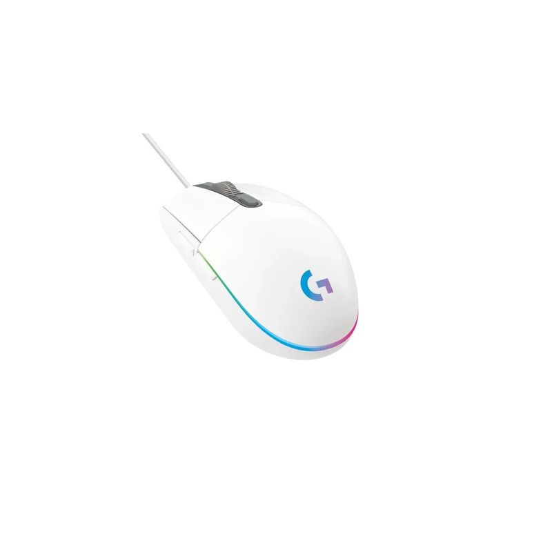 LOGITECH - Mouse Gamer Logitech G203 8,000 Dpi Rgb Lightsync Blanco