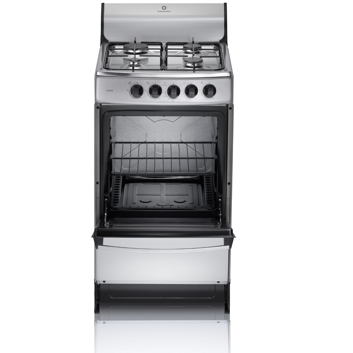 INDURAMA - Estufa de Piso Indurama DUBLIN Spazio 20" 4 Puestos y horno