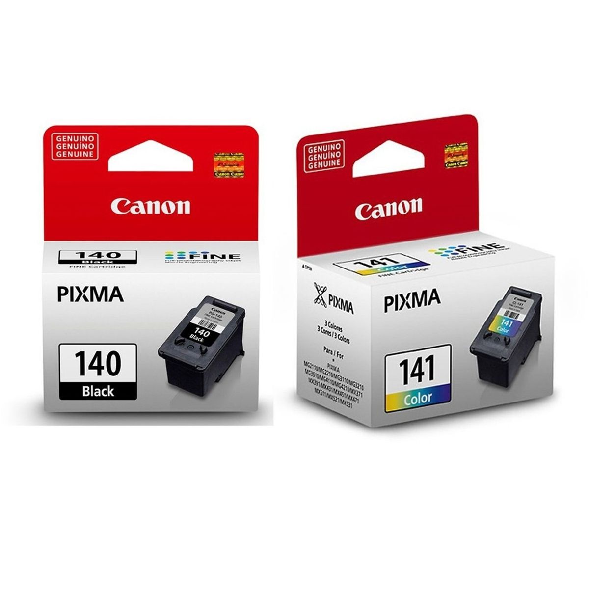 CANON - Kit Cartucho Negro Pg-140 y Cl-141 Color Originales Canon