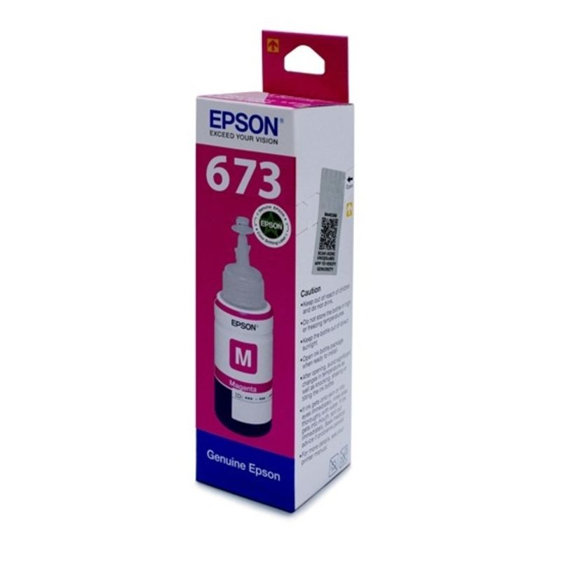 EPSON - Tinta 673 Magenta Imp Epson L800 L805 L810 L1800 Original
