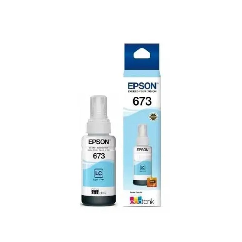 EPSON - Tinta 673 Cian Light Imp Epson L800 L805 L810 L1800 Original