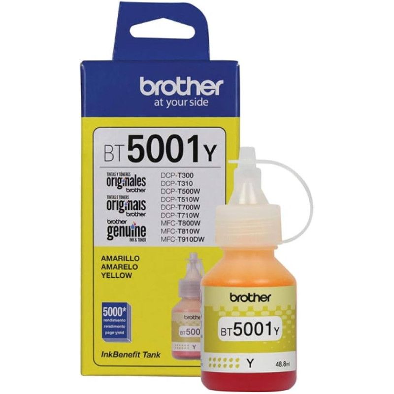 BROTHER - Tinta Original 5001 Amarillo Para Brother T920dw T720dw T520w T420w